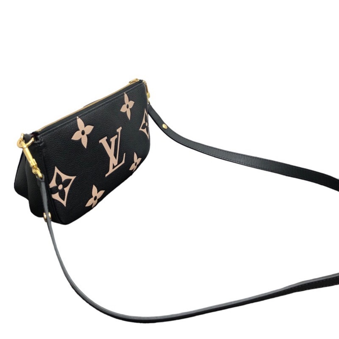 LOUIS VUITTON(ルイヴィトン)の　ルイ・ヴィトン LOUIS VUITTON ミュルティ ポシェット アクセソワール M45777 ブラック×ベージュ ゴールド金具 モノグラム・アンプラントレザー レディース ショルダーバッグ レディースのバッグ(ショルダーバッグ)の商品写真