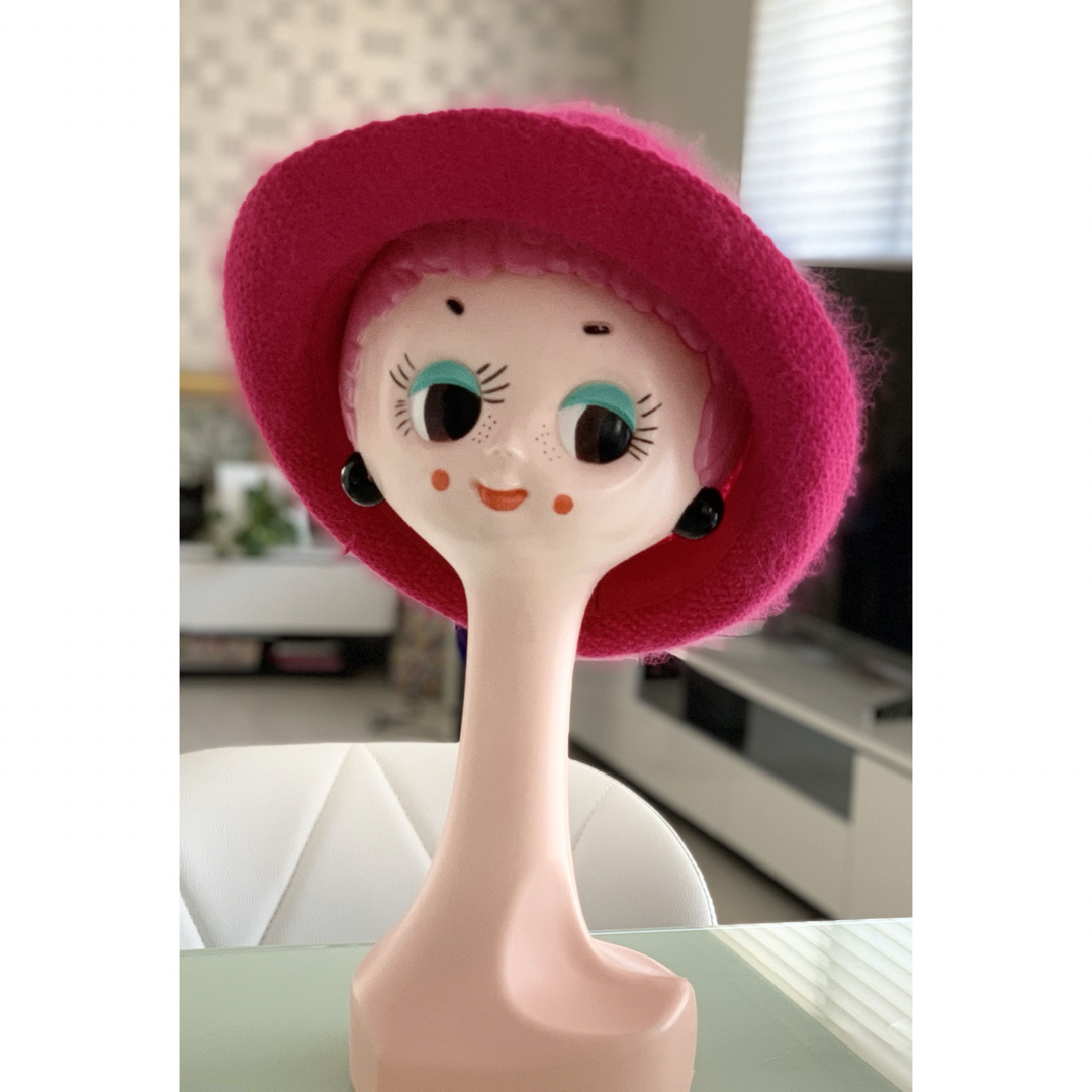 ピンク帽子ニットハットpink hat レディースの帽子(ハット)の商品写真