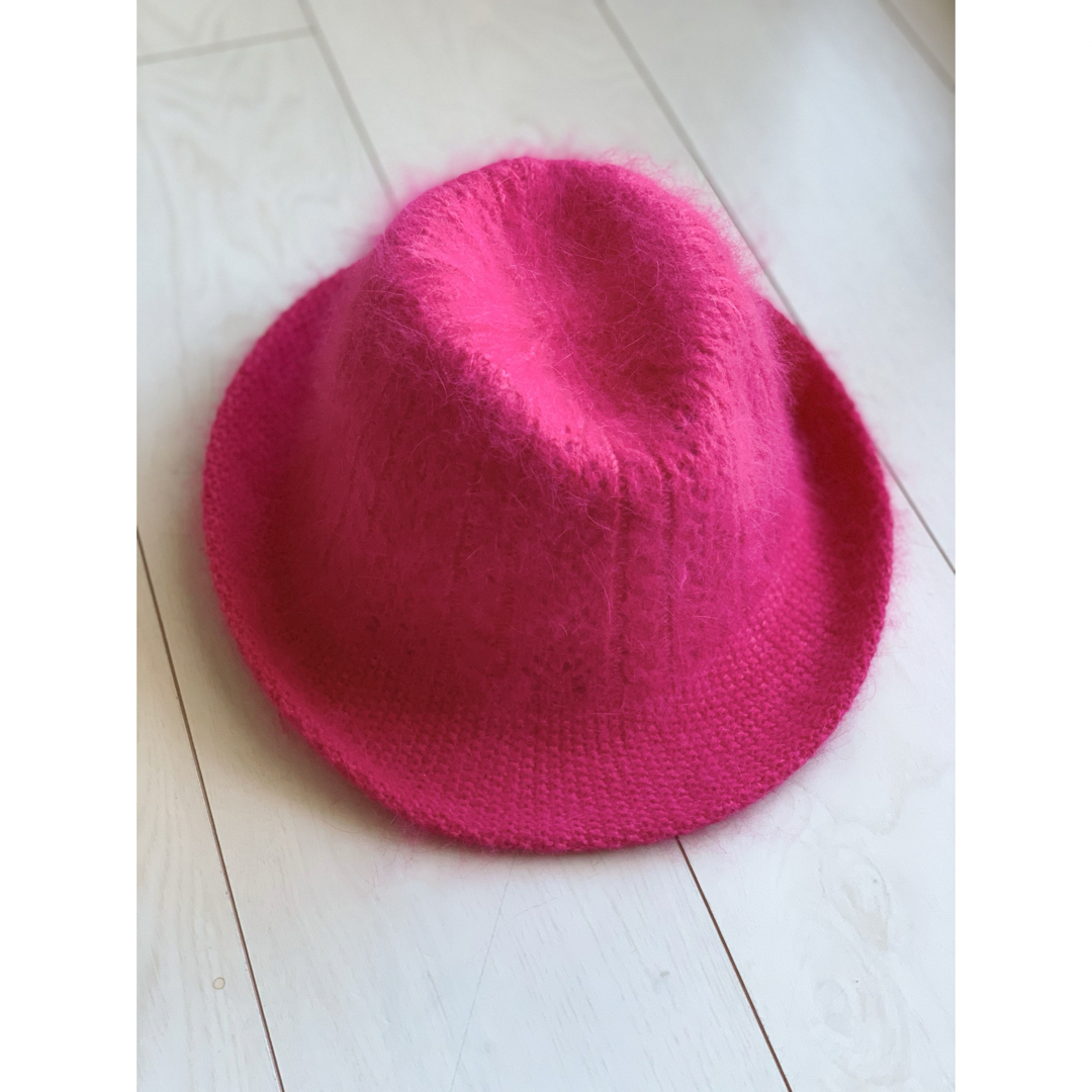 ピンク帽子ニットハットpink hat レディースの帽子(ハット)の商品写真