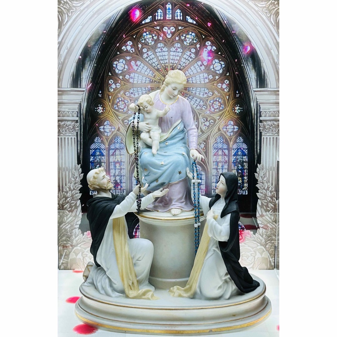 超希少訳あり】✞ロザリオの聖母像 マリア像フランス 超希少訳あり】✞ロザリオの聖母像 マリア像フランス