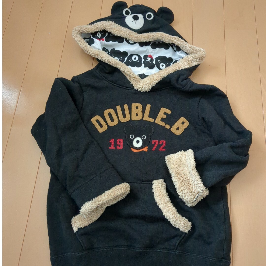 DOUBLE.B(ダブルビー)のダブルB　パーカートレーナー　110 キッズ/ベビー/マタニティのキッズ服男の子用(90cm~)(Tシャツ/カットソー)の商品写真