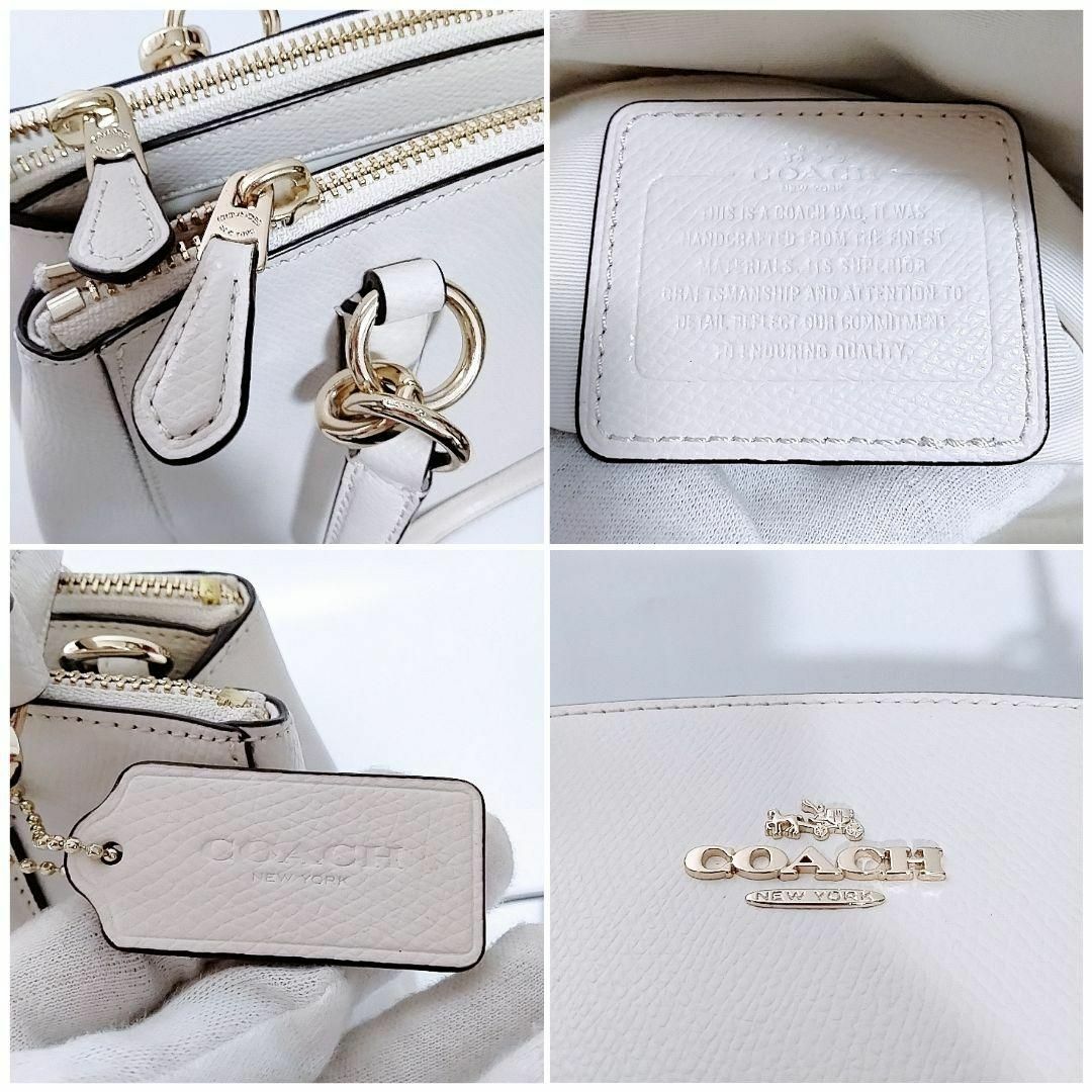 COACH(コーチ)の未使用に近い　超美品　コーチ　トートバッグ　ショルダーバッグ　ホワイト　2way レディースのバッグ(トートバッグ)の商品写真