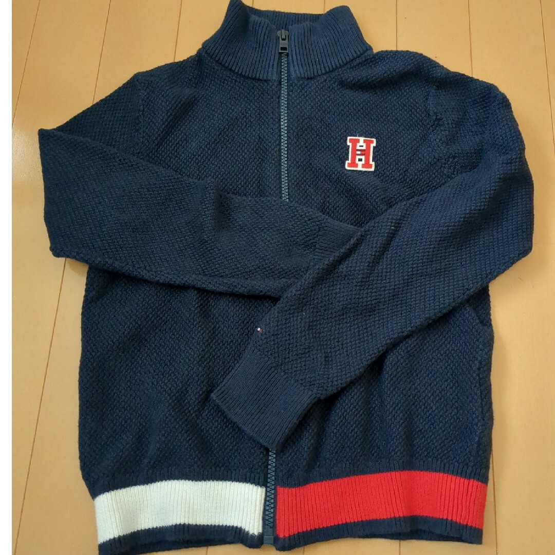 TOMMY HILFIGER(トミーヒルフィガー)のTOMMY HILFIGER　ニットアウター 128 キッズ/ベビー/マタニティのキッズ服男の子用(90cm~)(ジャケット/上着)の商品写真