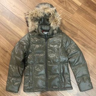 マーモット(MARMOT)のMARMOT マーモット ダウンジャケット ラクーンファー、フード付 高品質(ダウンジャケット)