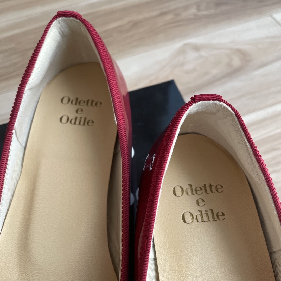 Odette e Odile(オデットエオディール)のオデットエオディール　バレエシューズ　赤　24㎝ レディースの靴/シューズ(バレエシューズ)の商品写真