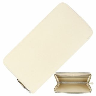 エルメス(HERMES)のエルメス アザップロングクラシック シンプリファイ ラウンドファスナー財布 ヴォーエプソン レザー ナタ ホワイト レディース 新品 h-g800(財布)