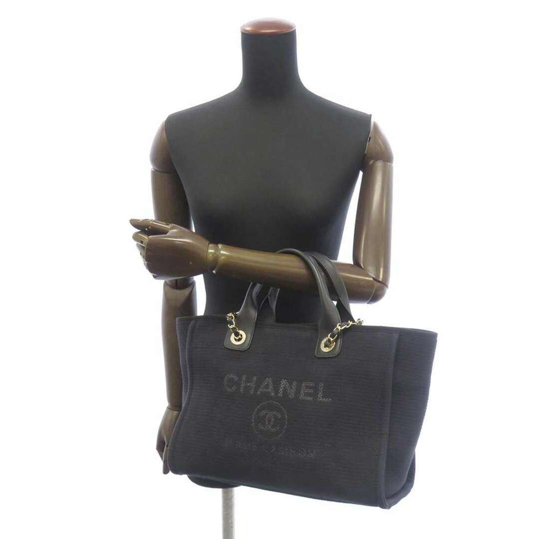 レディースシャネル トートバッグ ドーヴィル ココマーク スモール ショッピングバッグ AS3257 CHANEL 2way 黒