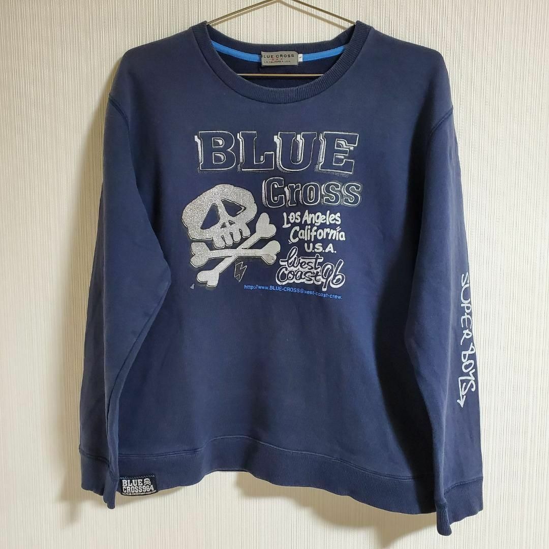 bluecross(ブルークロス)のBLUECROSS ブルークロス 長袖 Tシャツ トレーナー  L【k158】 メンズのトップス(Tシャツ/カットソー(七分/長袖))の商品写真