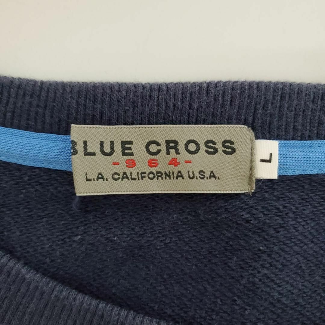 bluecross(ブルークロス)のBLUECROSS ブルークロス 長袖 Tシャツ トレーナー  L【k158】 メンズのトップス(Tシャツ/カットソー(七分/長袖))の商品写真