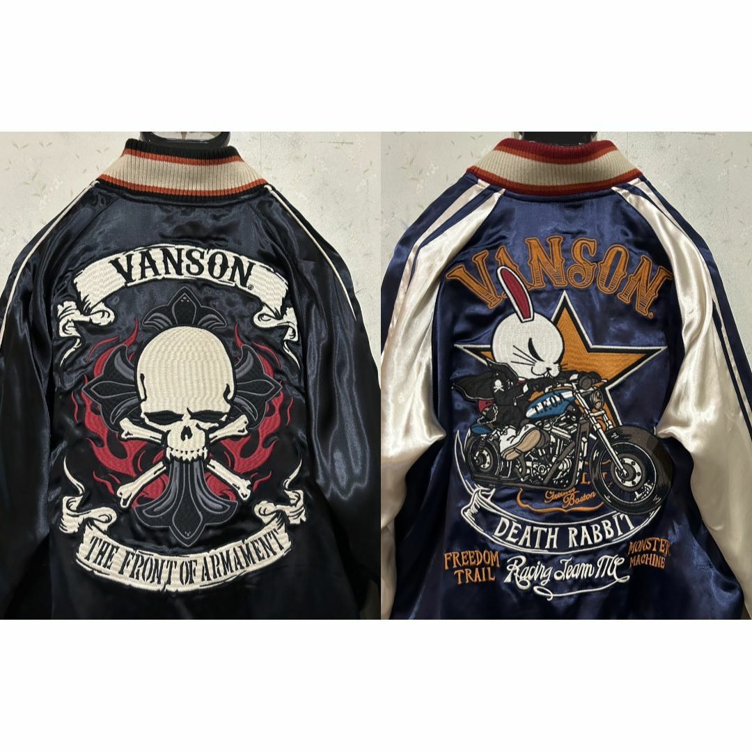 バンソン×T.F.O.A デスラビット スカル 刺繍 レーヨン バンソン×T.F.O.A デスラビット スカル 刺繍 レーヨン