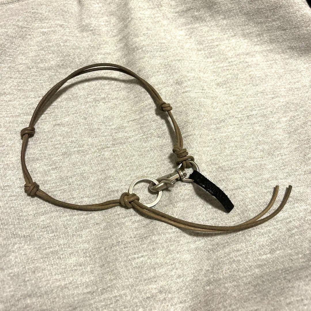 Our legacy ladon olive ネックレス　leather レザー