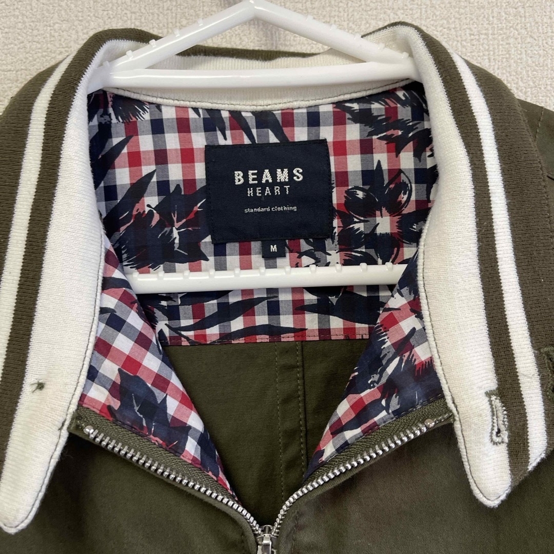 BEAMS(ビームス)のビームス ハート　ジップアップ ブルゾン　カーキ メンズのジャケット/アウター(ブルゾン)の商品写真