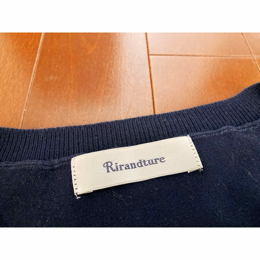 Rirandture(リランドチュール)のミンティ様専用　Rirandture　袖シフォンスカラ刺繍ニット レディースのトップス(ニット/セーター)の商品写真