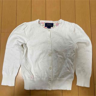 ポロラルフローレン(POLO RALPH LAUREN)の【R様専用】ポロラルフローレン3/3T白カーディガン女の子(カーディガン)