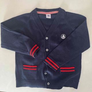 プチバトー(PETIT BATEAU)のプチバトー　キッズ　カーディガン(カーディガン)