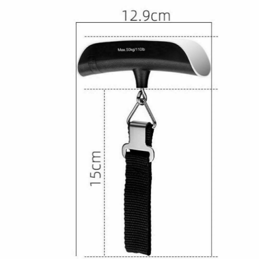 荷物はかり 携帯式デジタルスケール 重量計 吊り下げラゲッジチェッカー 小型軽量 インテリア/住まい/日用品の日用品/生活雑貨/旅行(旅行用品)の商品写真