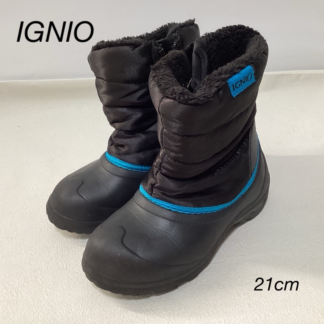 Ignio(イグニオ)のIGNIO 裏ボア　スノーブーツ　21cm キッズ/ベビー/マタニティのキッズ靴/シューズ(15cm~)(ブーツ)の商品写真