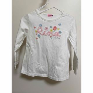 ミキハウス(mikihouse)のミキハウス 長袖白シャツ 100 女の子向け(Tシャツ/カットソー)