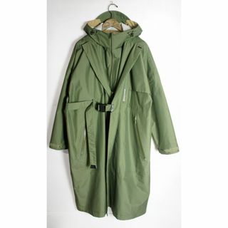 エフシーイー(F/CE.)の19AW F/CE エフシーイー 防水 ラップ コート 緑1120N▲(ステンカラーコート)