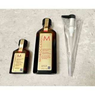 モロッカンオイル(Moroccan oil)のモロッカンオイルトリートメント100ml & 25ml (100ml用ポンプ付)(オイル/美容液)