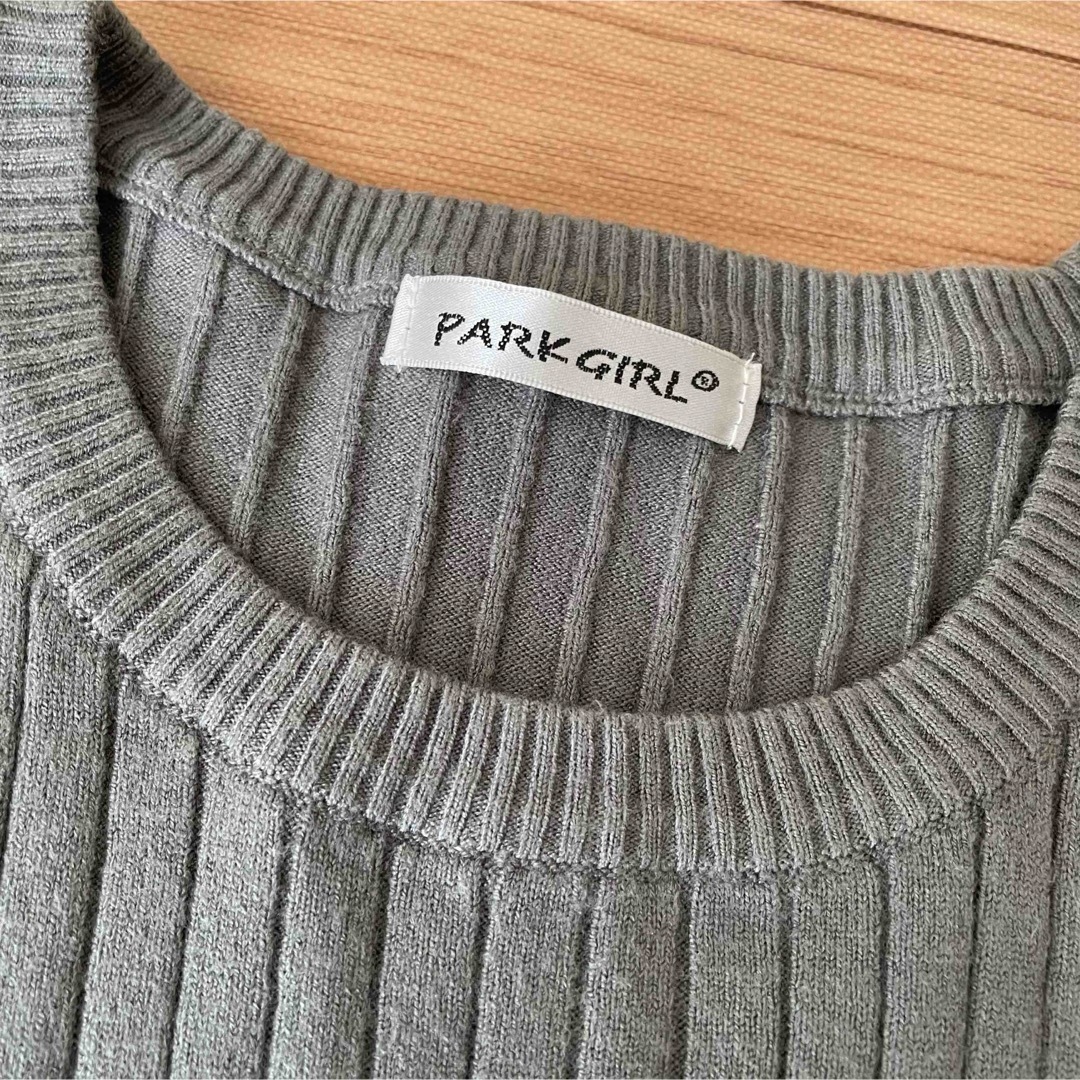 PARK GIRL リブニット レディースのトップス(ニット/セーター)の商品写真