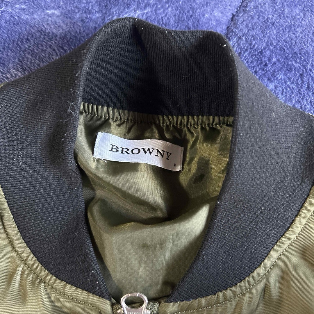 BROWNY(ブラウニー)のBROWNYブルゾンジャンパー レディースのジャケット/アウター(ブルゾン)の商品写真