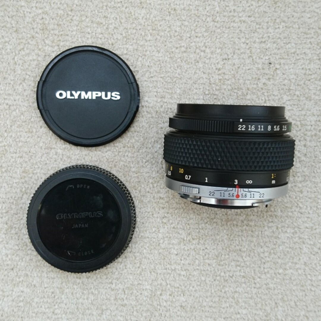 OLYMPUS(オリンパス)のOLYMPUS OM-SYSTEM ZUIKO AUTO-MACRO 50mm スマホ/家電/カメラのカメラ(レンズ(単焦点))の商品写真