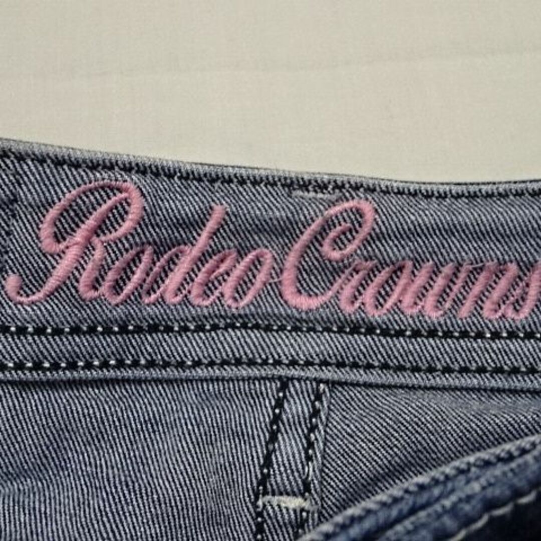 RODEO CROWNS(ロデオクラウンズ)のロデオクラウンズ☆濃紺ストレッチスリムテーパード☆24☆ウェスト約67cm レディースのパンツ(デニム/ジーンズ)の商品写真