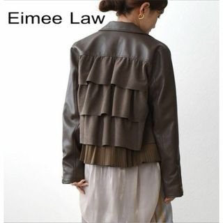 未使用★Eimee Law バックティアードフリルライダースJK 1226(ライダースジャケット)