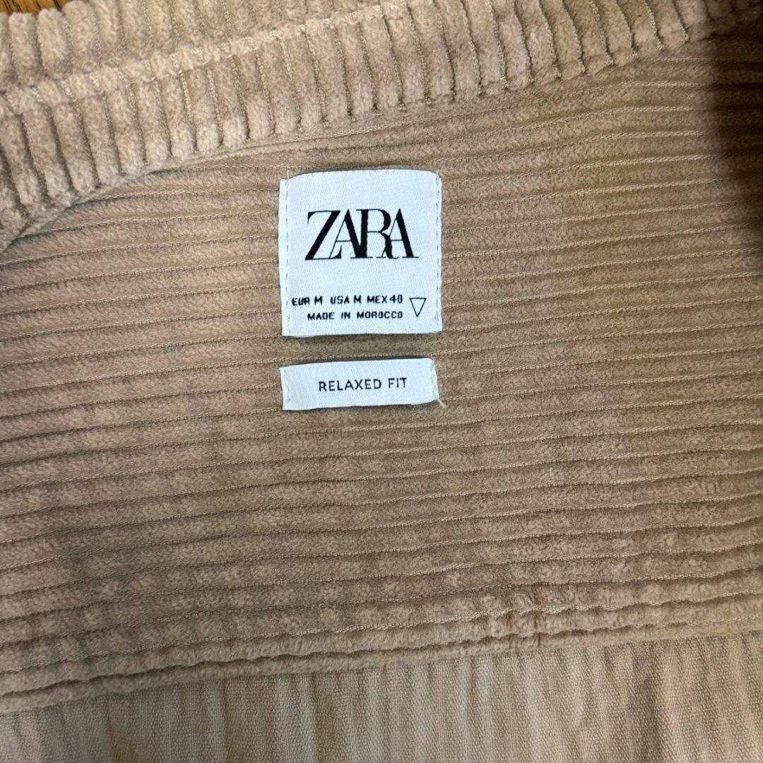 ZARA(ザラ)の大幅値下げ【ZARA】コーデュロイシャツ　M ポケット　おしゃれ　希少　古着 メンズのトップス(シャツ)の商品写真