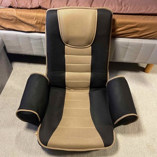 座椅子 無段階 腰痛 レバー式 ハイバック コンパクト 人気 リクライニング 一(家具)