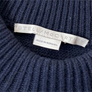 STELLA McCARTNEY オープンショルダーカシミヤセーター ネイビー