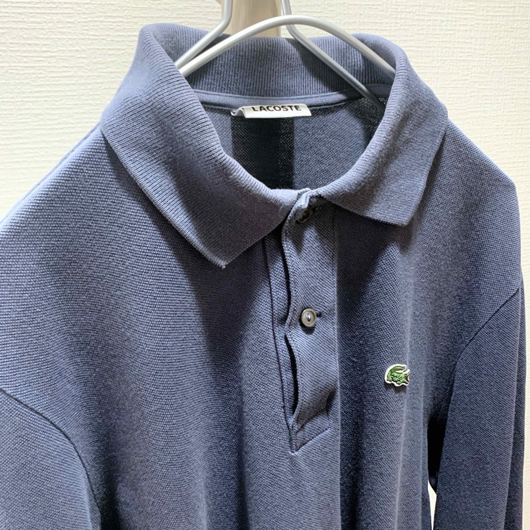 LACOSTE(ラコステ)のLACOSTE ラコステ ポロシャツ 長袖 SIZE 4 L相当 メンズのトップス(ポロシャツ)の商品写真