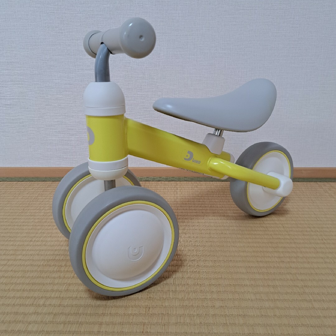 ides(アイデス)のD-bike mini プラス イエロー キッズ/ベビー/マタニティの外出/移動用品(三輪車)の商品写真