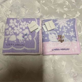 ローラアシュレイ(LAURA ASHLEY)のローラアシュレイ　タオルハンカチ　新品未使用(ハンカチ)