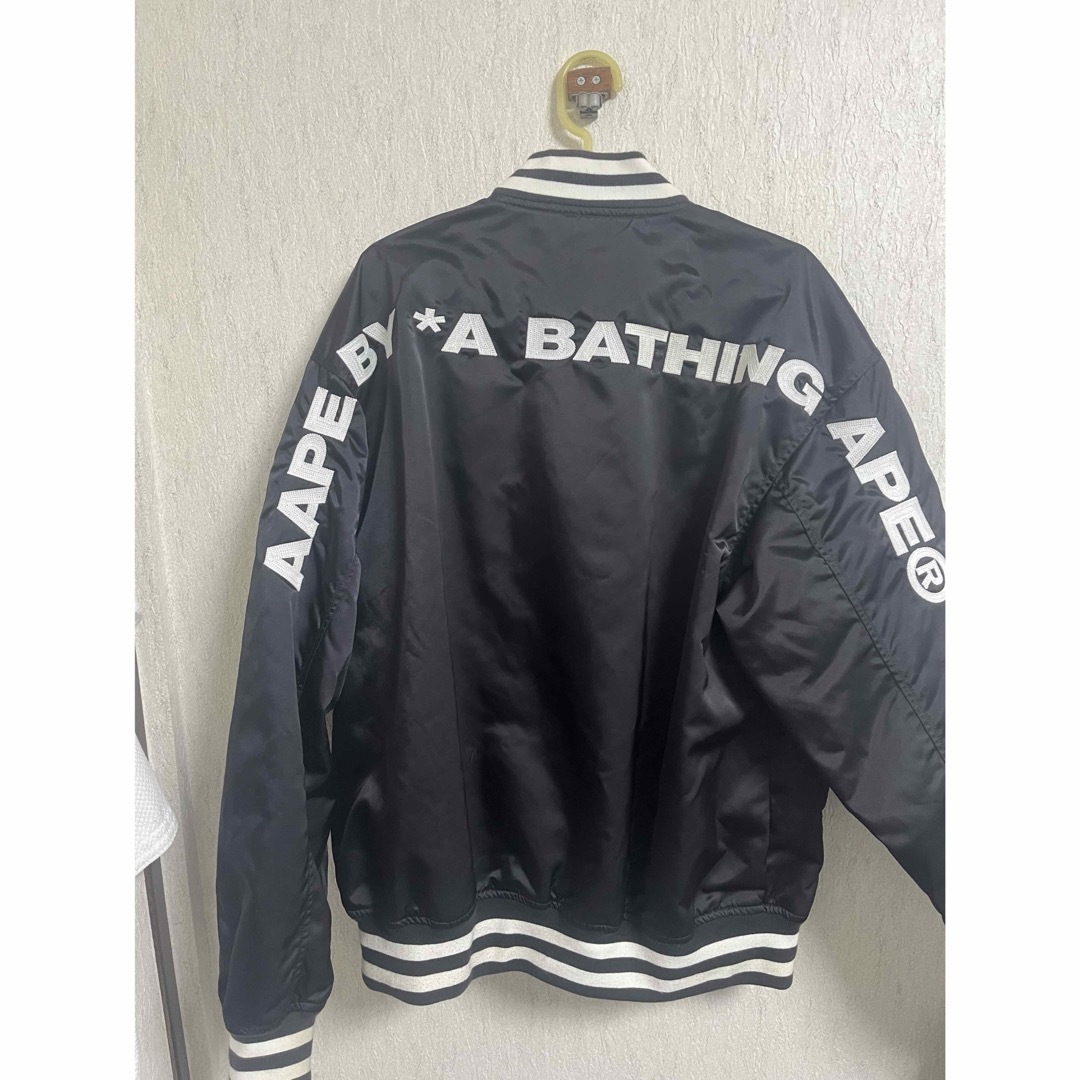 A BATHING APE - アベイシングエイプ ape スタジャンの通販 by A BATHING APE - アベイシングエイプ ape スタジャンの通販 by