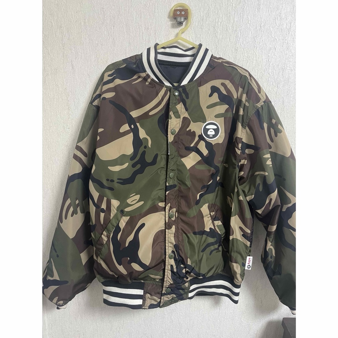A BATHING APE - アベイシングエイプ ape スタジャンの通販 by A BATHING APE - アベイシングエイプ ape スタジャンの通販 by