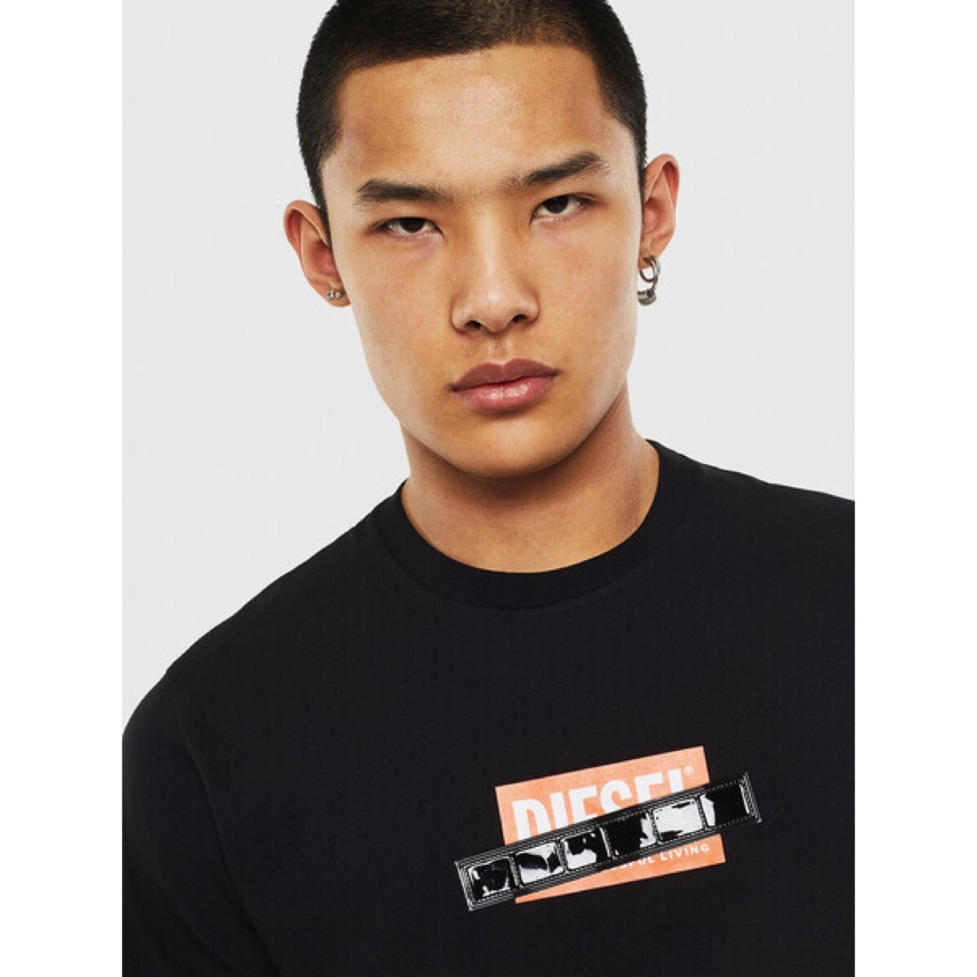 DIESEL(ディーゼル)のDIESEL Tシャツ L SEEB BASU T-DIEGO-S7 ブラック メンズのトップス(Tシャツ/カットソー(半袖/袖なし))の商品写真