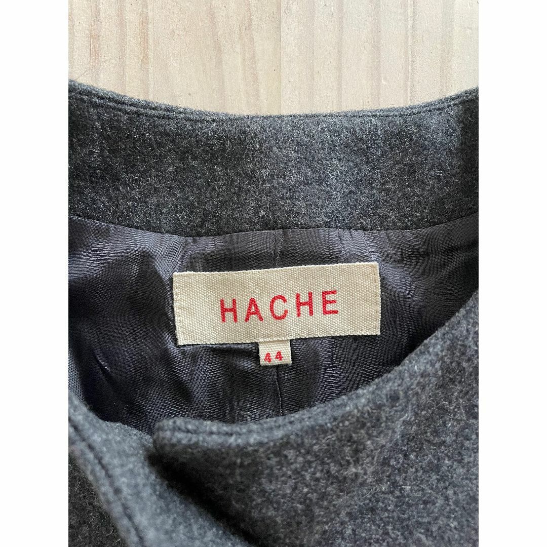 HACHE(アッシュ)のHACHE/アッシュ/ロングコート/44/ウール×化繊×カシミヤ/イタリア製 レディースのジャケット/アウター(ロングコート)の商品写真