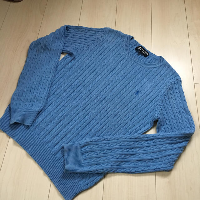 POLO RALPH LAUREN(ポロラルフローレン)のRalph Lauren リブニットセーター レディースライトブルー レディースのトップス(ニット/セーター)の商品写真