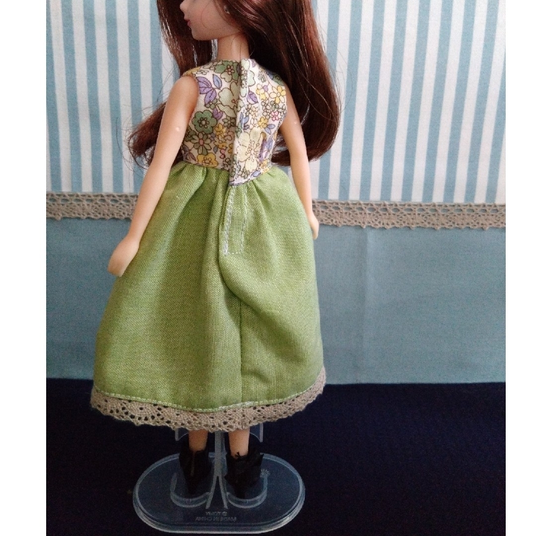 リカちゃん ドール服 ドールサイズ ワンピース ハンドメイド 春 夏の