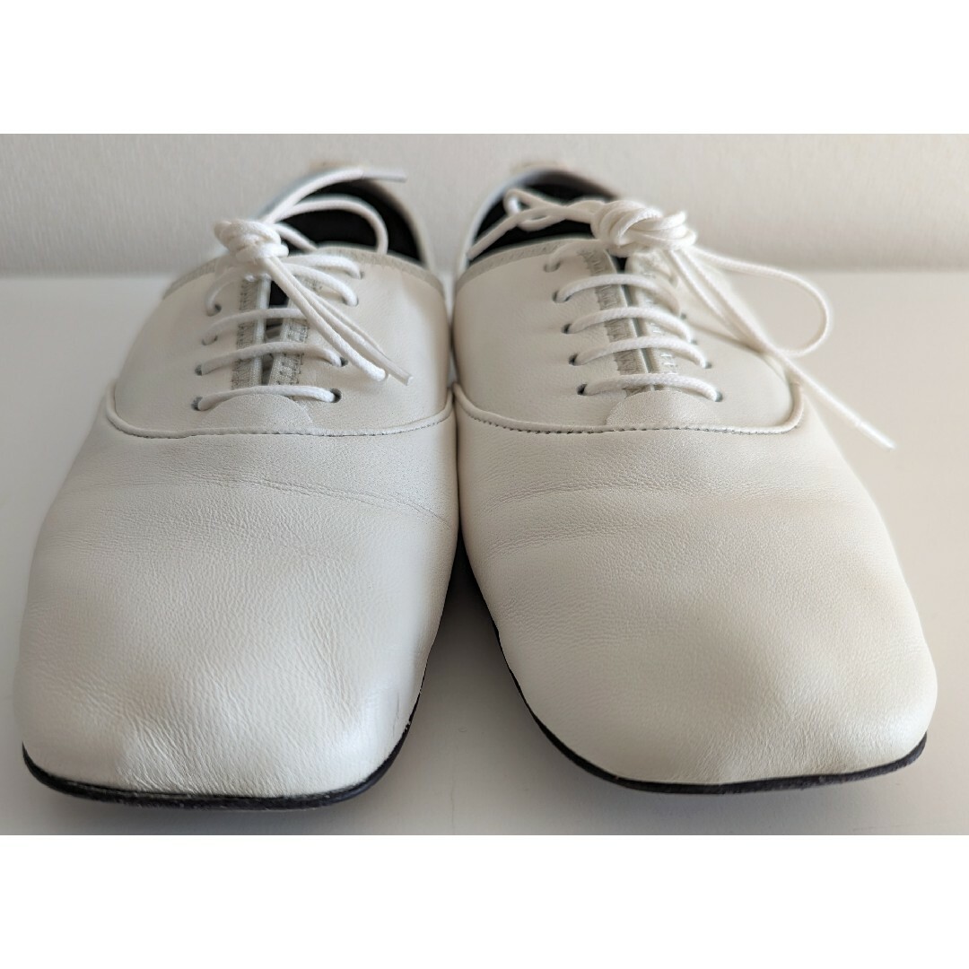 ソフトダービーLOEWE ホワイト ソフトダービーシューズ - ローファー/革靴