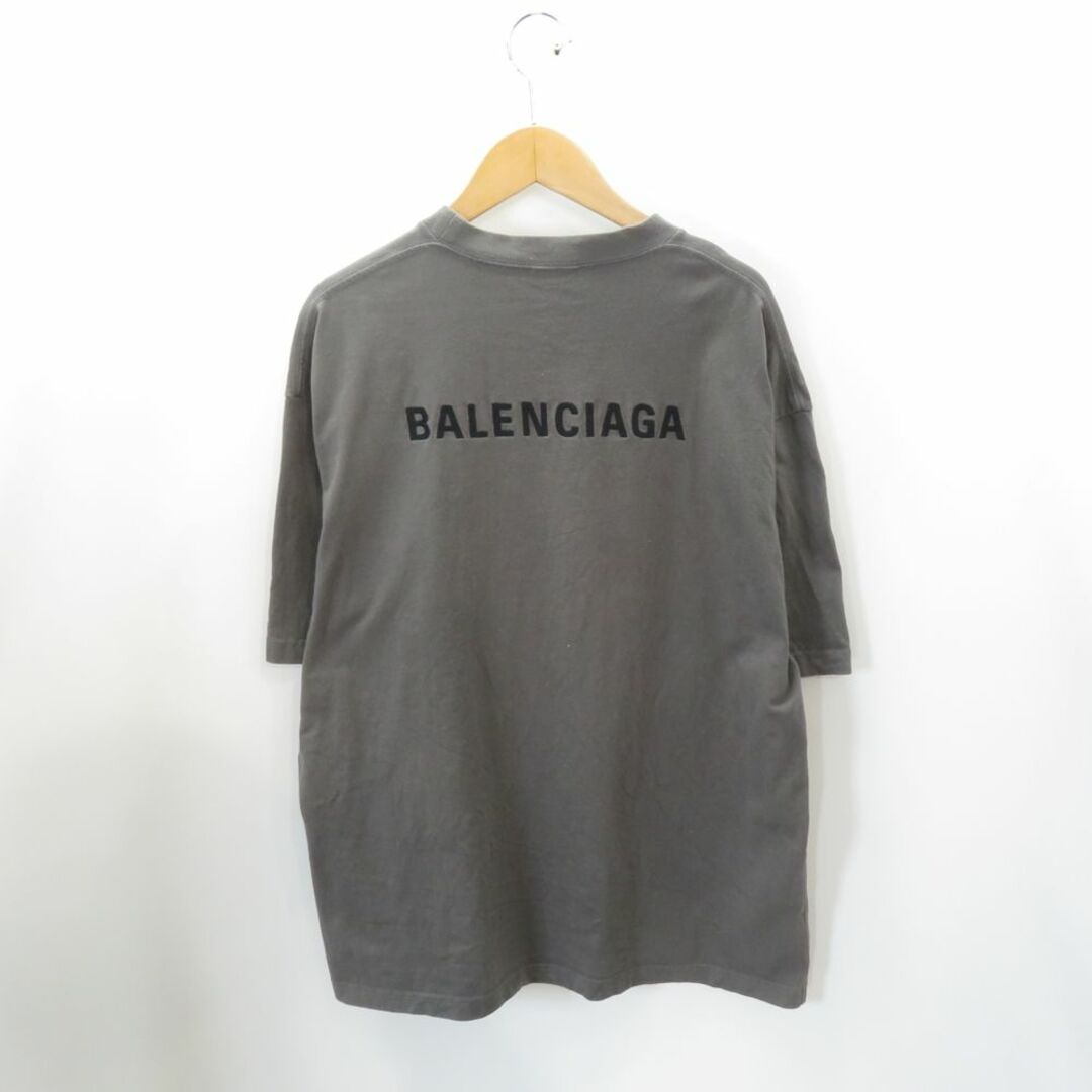 付属品BALENCIAGA 22aw Logo Tee Gray 612966 TNVG9 SIZE M