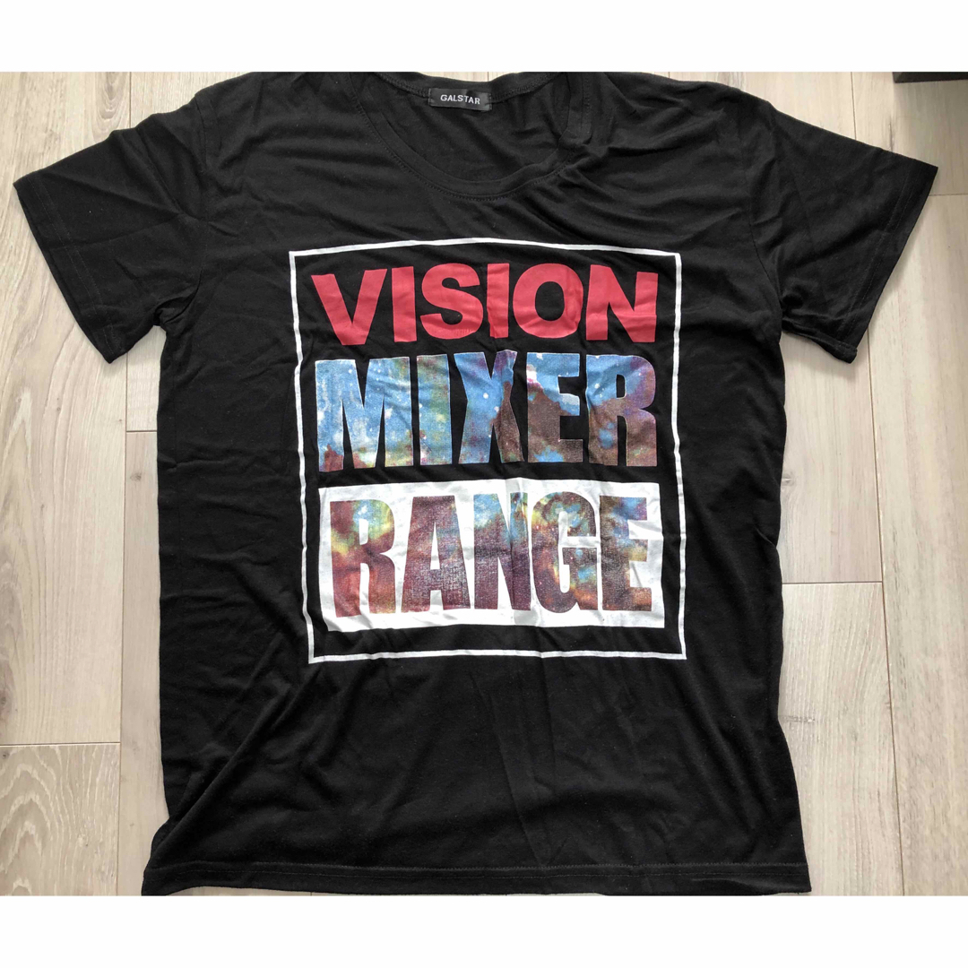 GALSTAR(ギャルスター)のVISIONロゴ入り半袖Tシャツブラック レディースのトップス(Tシャツ(半袖/袖なし))の商品写真