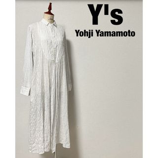 ワイズ(Y's)のY's ワイズ ヨウジヤマモト マキシ シャツ ワンピース ドレス(ロングワンピース/マキシワンピース)