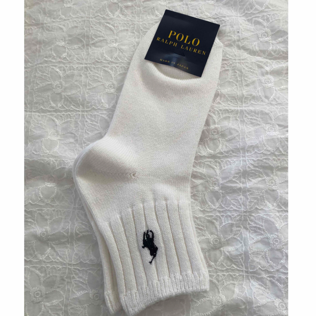 POLO RALPH LAUREN(ポロラルフローレン)の新品　ポロラルフローレン　靴下2点セット　レディース　22〜24cm レディースのレッグウェア(ソックス)の商品写真