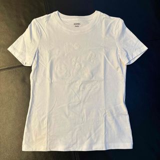 美品 エルメス 19年 占星術 ジャガードニット 半袖Tシャツ レディース オレンジ 36 シルク コットン HERMES約35cm身幅