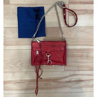 レベッカミンコフ(Rebecca Minkoff)の【REBECCAMINKOFF】 本革ショルダーバッグ　赤(ショルダーバッグ)