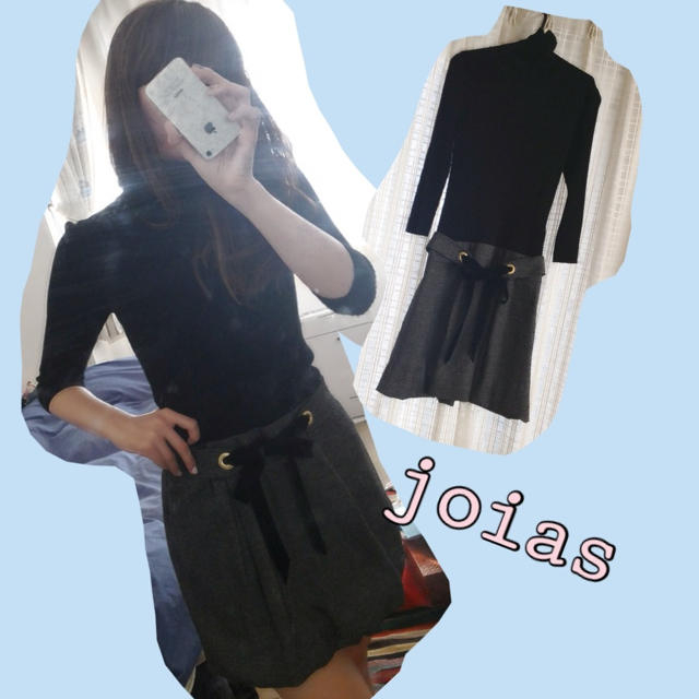 Joias(ジョイアス)の新品♡joias♡切り替えバルーンワンピ レディースのワンピース(ミニワンピース)の商品写真