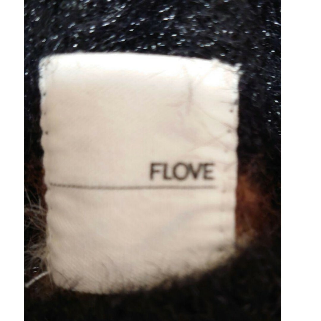 FLOVE(フローヴ)のFLOVE 　ストライプニット　F  美品　黒　茶　アイボリー　即日発送大人女子 レディースのトップス(ニット/セーター)の商品写真